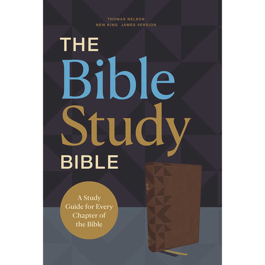 NKJV The Bible Study Bible Brown Comfort Print (Imitation Leather)