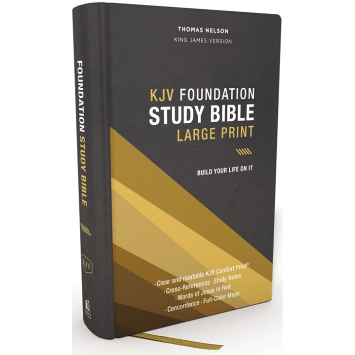 KJV Foundation Study Bible Large Print Red Letter (Comfort Print)(Hardcover)