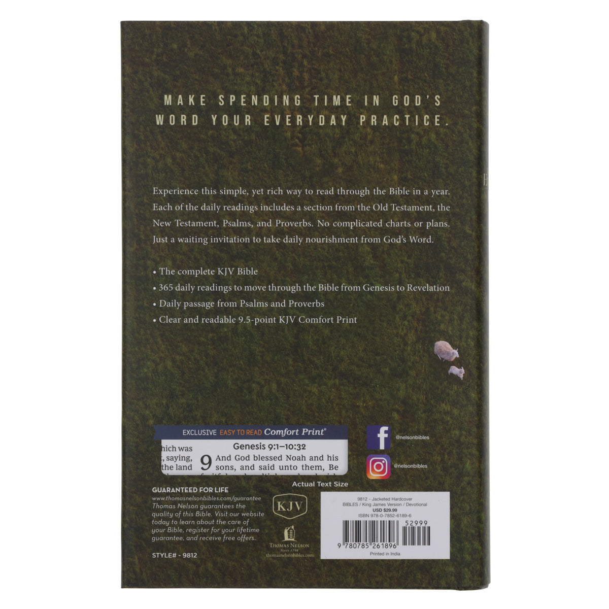 KJV Everyday Bible Red Letter Comfort Print (Hardcover)