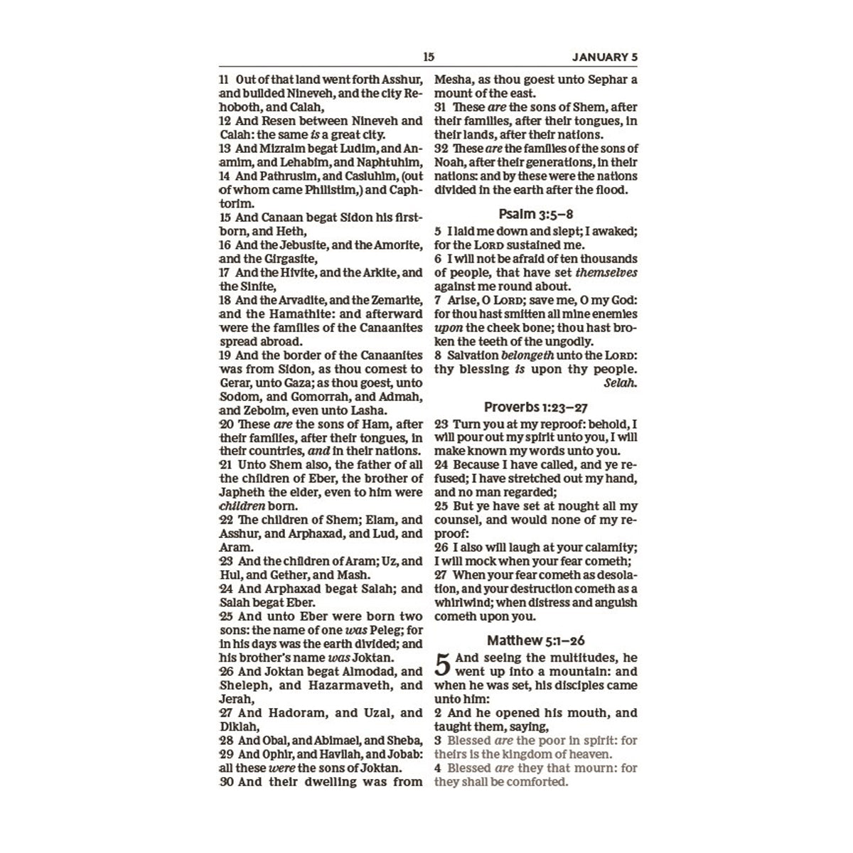 KJV Everyday Bible Red Letter Comfort Print (Hardcover)