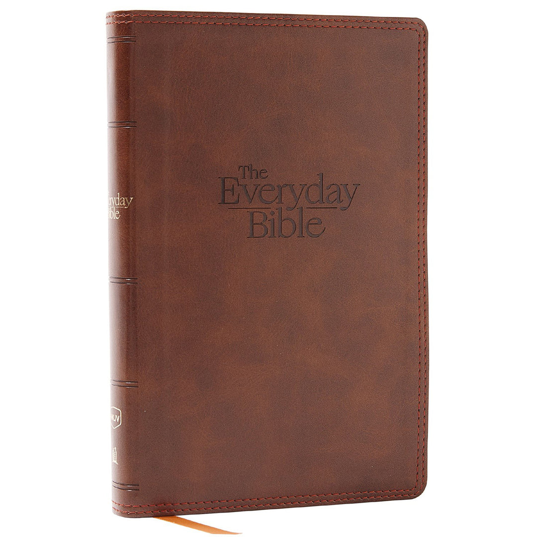 NKJV Everyday Bible Red Letter Brown Comfort Print (Imitation Leather)