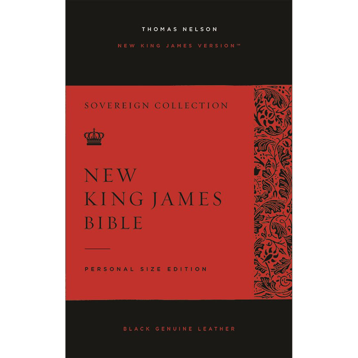 NKJV Personal Size Reference Bib Index Blk (Comfort Print)(Sovereign Collection)(Imitation Leather)