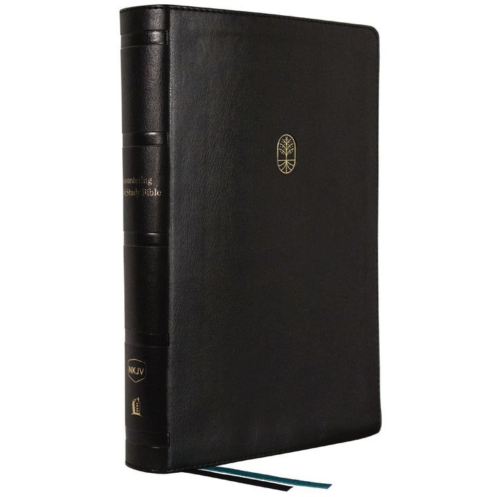 NKJV Black Imitation Leather Encountering God Study Bible Comfort Print