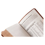 NKJV Personal Size Reference Bible Tan (Comfort Print)(Verse Art Cover)(Imitation Leather)