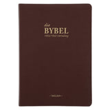 Afrikaans 1933/1953 Vertaling Bruin Kunsleer Bybel Grootdruk Met Duimgrepe