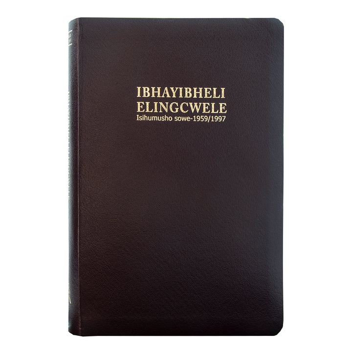 Ibhayibheli Elingcwele Isihumusho Sowe 1959/1997 Brown Leather Pocket Bible Zulu