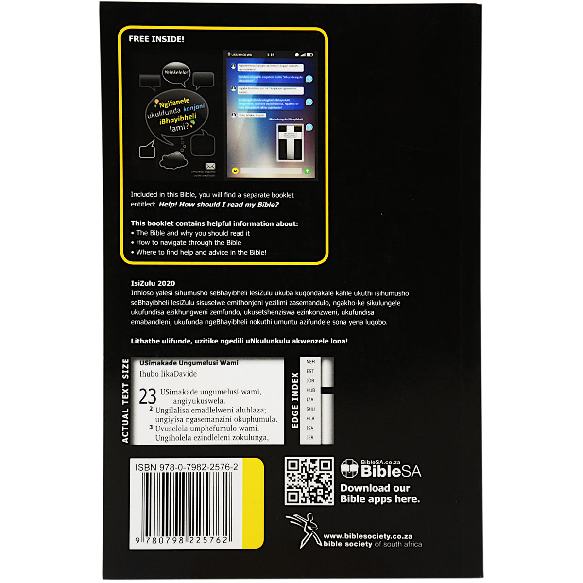Zulu 2020 Black And Grey Outreach Bible Paperback