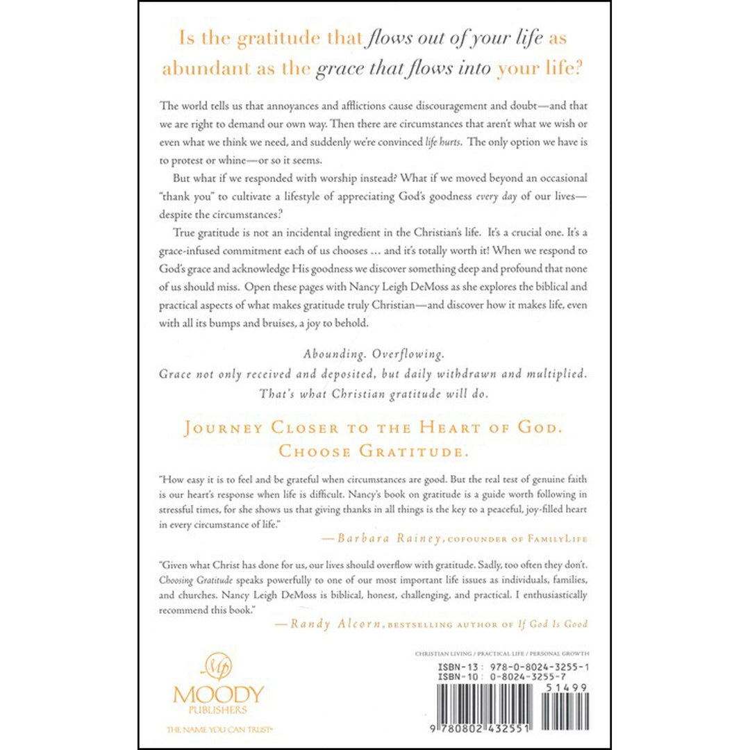 Choosing Gratitude (Paperback)