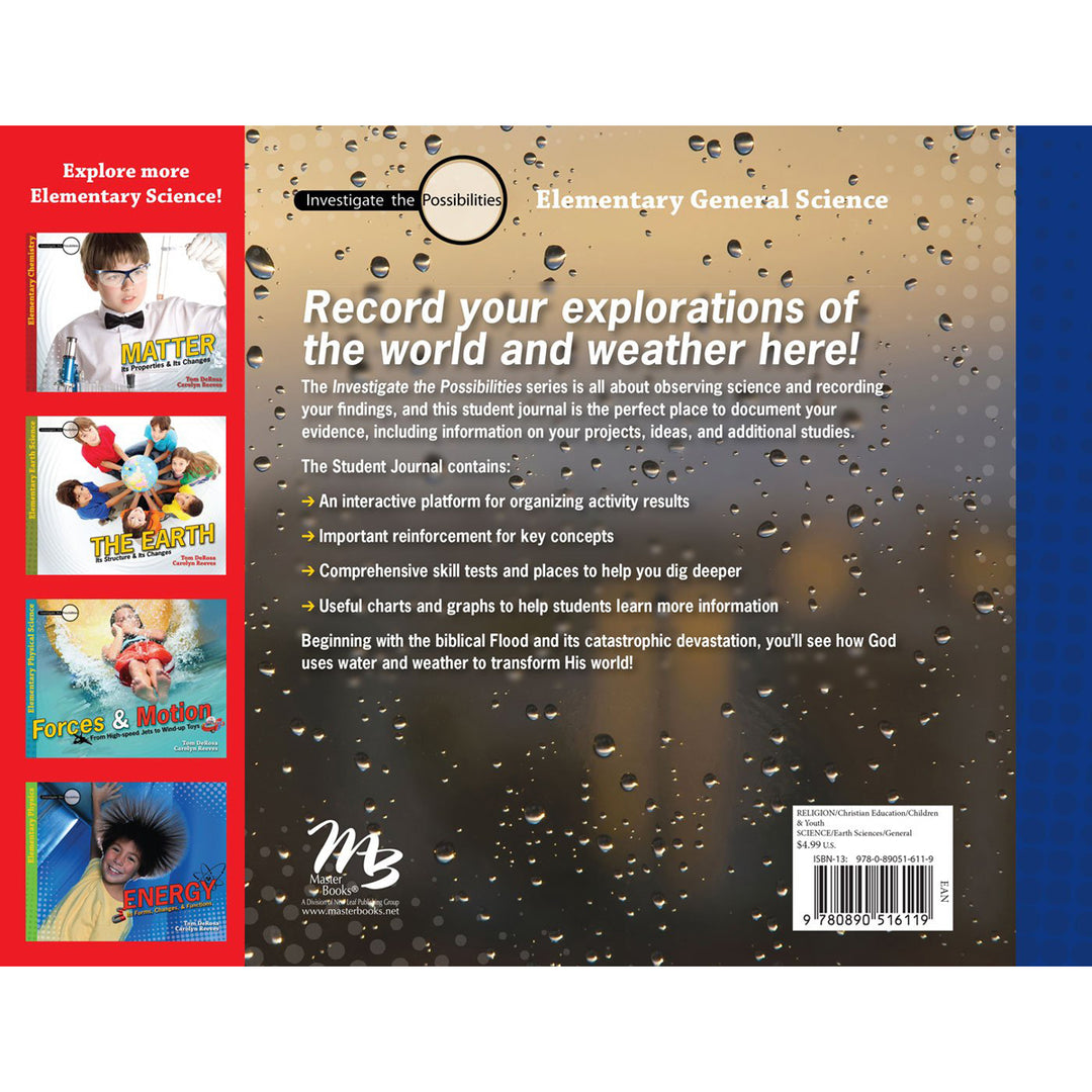 Water And Weather Student Journal: From The Flood To Forecasts (Paperback)