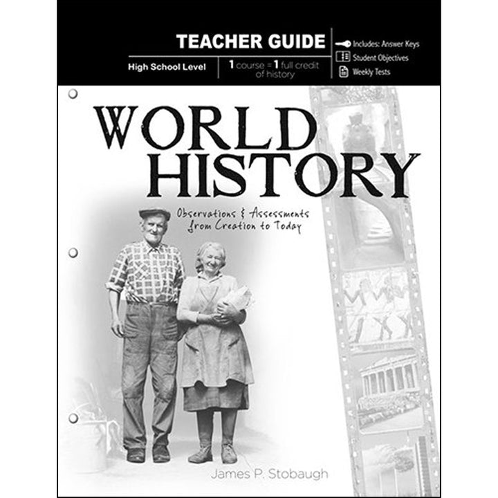 World History Teacher Guide: Observations And Assessments From Creation To Today (Paperback)