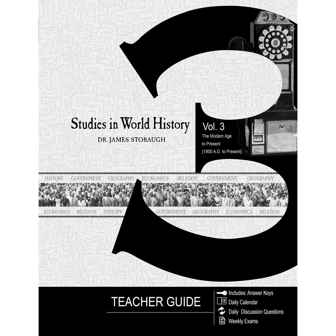 Studies In World History Volume 3 Teacher Guide (Paperback)