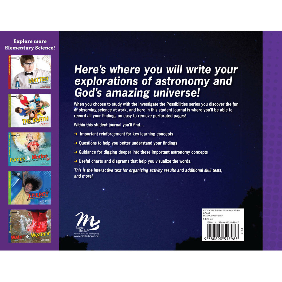 The Universe Student Journal: From Comets To Constellations (Paperback)