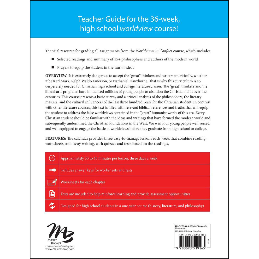 Worldviews In Conflict Teacher Guide (Hardcover)