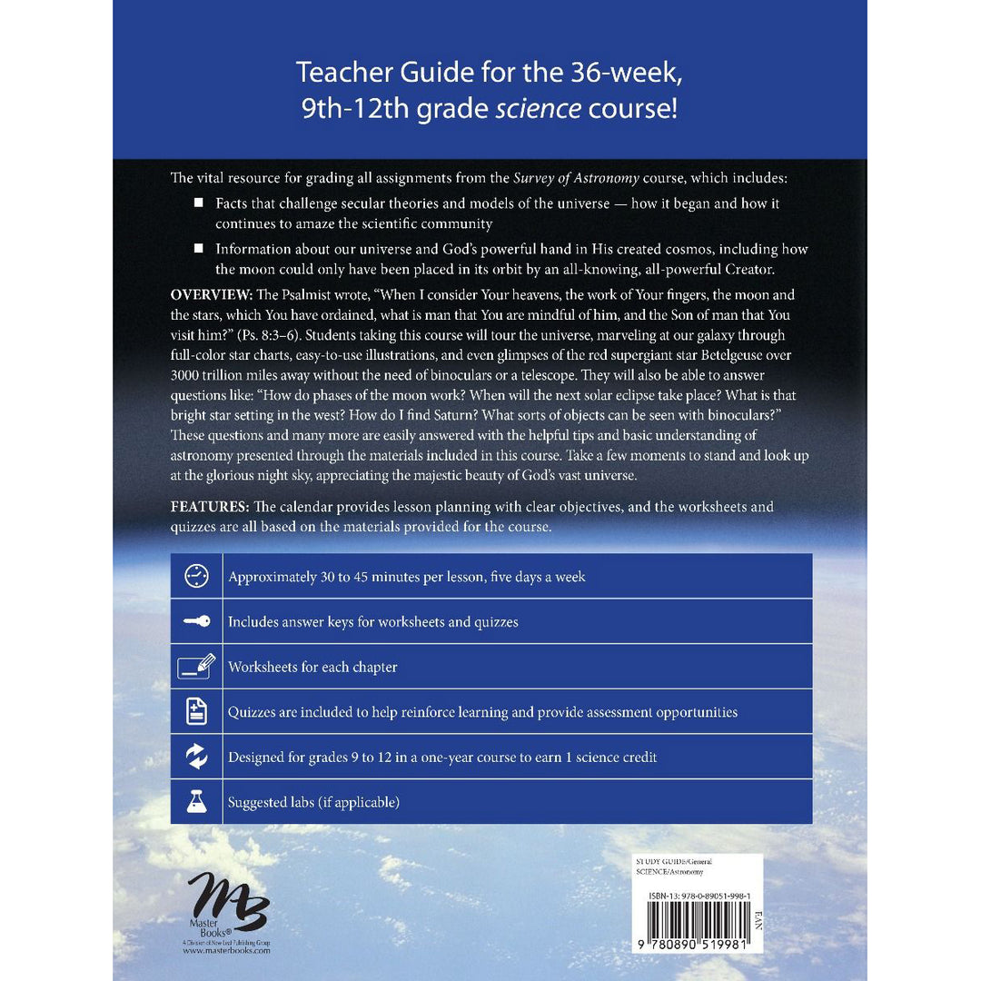 Survey Of Astronomy Teacher Guide (Paperback)