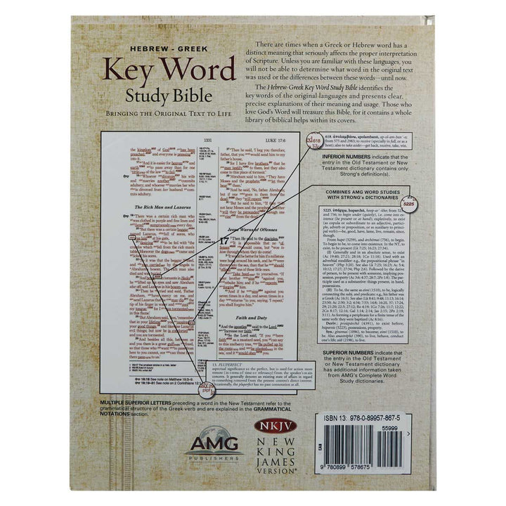 NKJV Hebrew / Greek Key Word Study Bible (Hardcover)