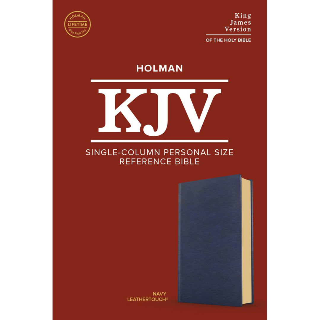 KJV Single-Column Personal Size Bible Navy (Imitation Leather)