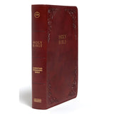 CSB Personal Size Reference Bible Large Print Burgundy (Imitation Leather)