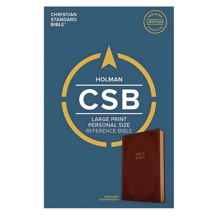 CSB Personal Size Reference Bible Large Print Burgundy (Imitation Leather)