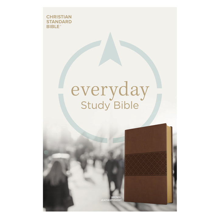 CSB Brown Burnished Imitation Leather Everyday Study Bible