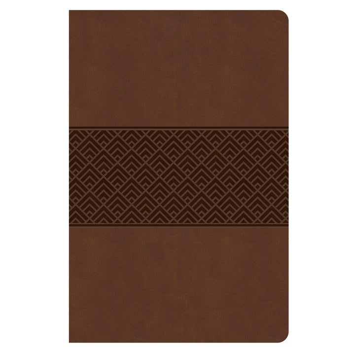 CSB Brown Burnished Imitation Leather Everyday Study Bible