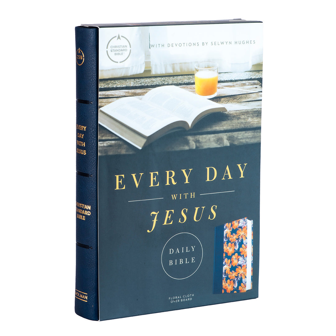 CSB Every Day With Jesus Daily Bible Floral (Hardcover)