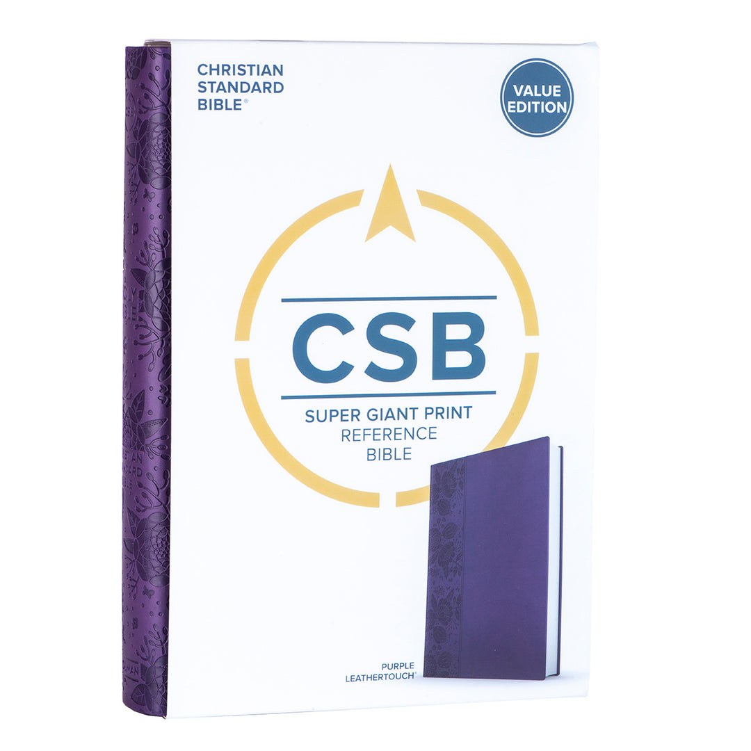 CSB Reference Super Giant Print Bible Value Edition Purple (Imitation Leather)