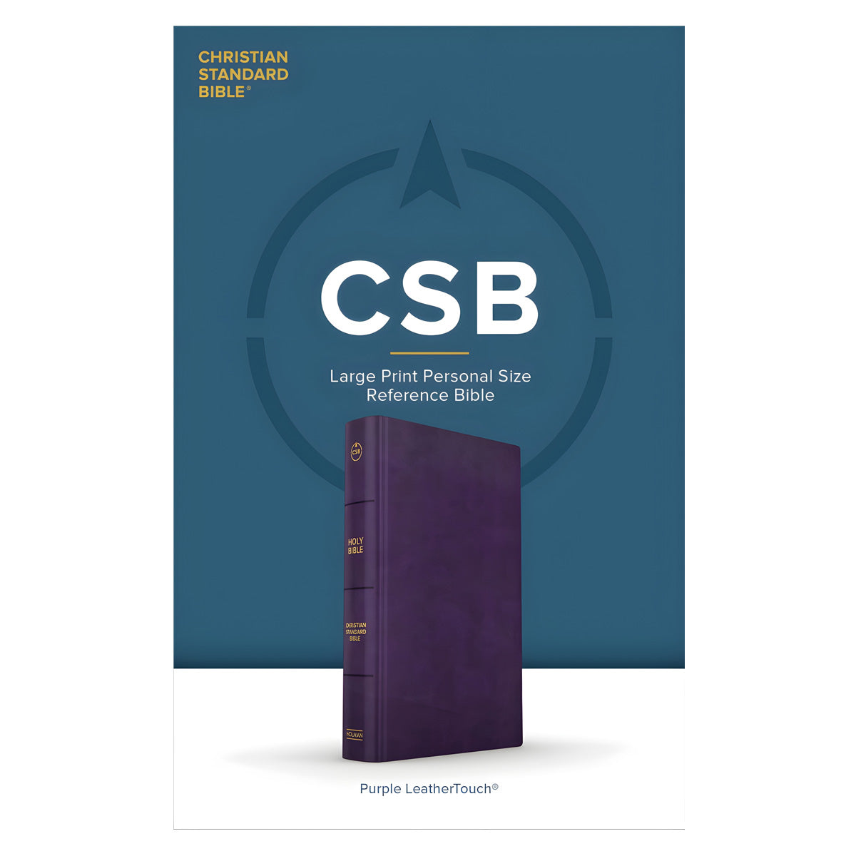 CSB Personal Size Reference Bible Large Print Purple (Imitation Leather)