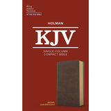 KJV Single-Column Compact Bible Brown (Imitation Leather)