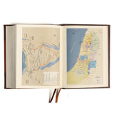 CSB Brown and Tan Imitation Leather Notetaking Bible Large Print