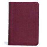 CSB Cranberry Imitation Leather Compact Reference Bible Large Print