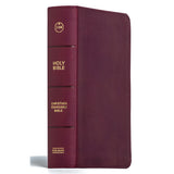 CSB Cranberry Imitation Leather Compact Reference Bible Large Print