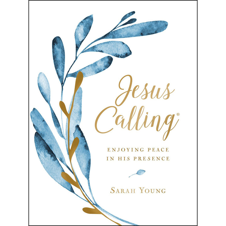 Jesus Calling Large Text Cloth Botanical Cover: Enjoying Peace In His (Hardcover)