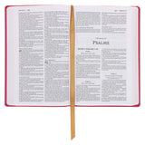 KJV Pink Imitation Leather Value Ultra Thinline Bible Comfort Print