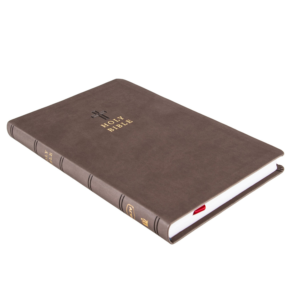 NKJV Charcoal Imitation Leather Value Ultra Thinline Bible Comfort Print