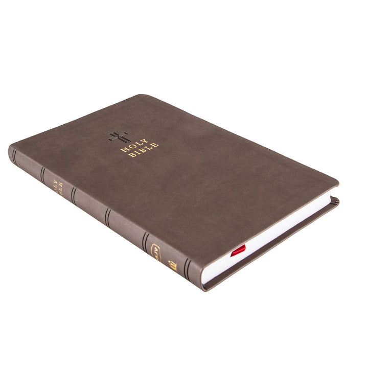 NKJV Brown Imitation Leather Value Ultra Thinline Bible Comfort Print