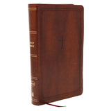 NKJV Brown Imitation Leather End-of-Verse Reference Holy Bible Comfort Giant Print