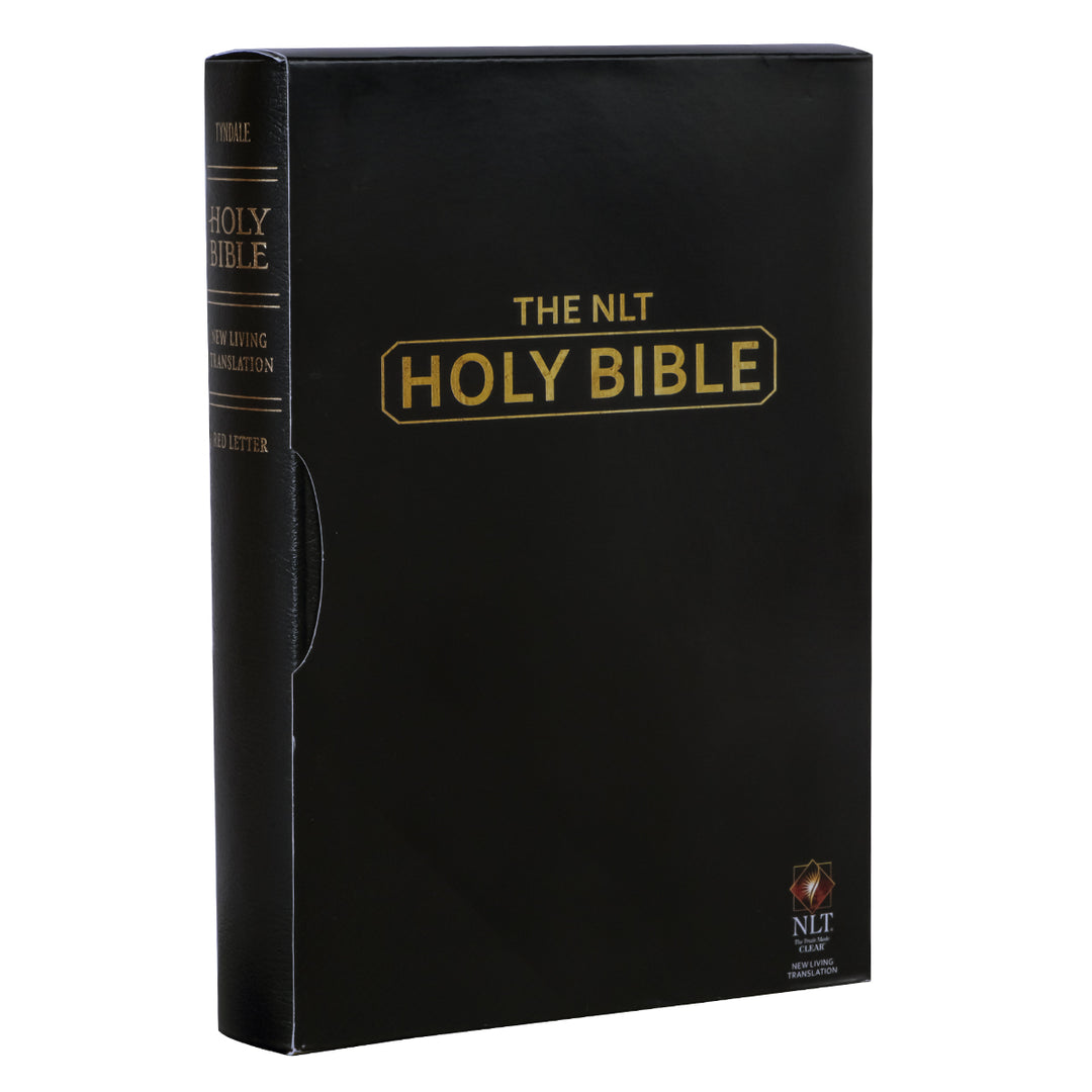 NLT Holy Bible Giant Print Indexed Black (Bonded Leather)