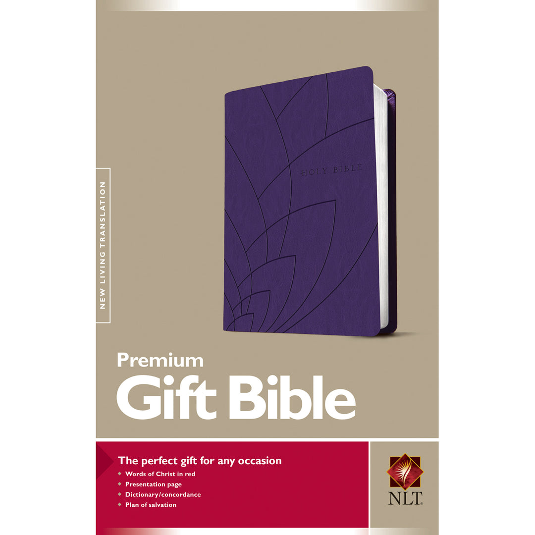 NLT Classic Purple Faux Leather Premium Gift Bible