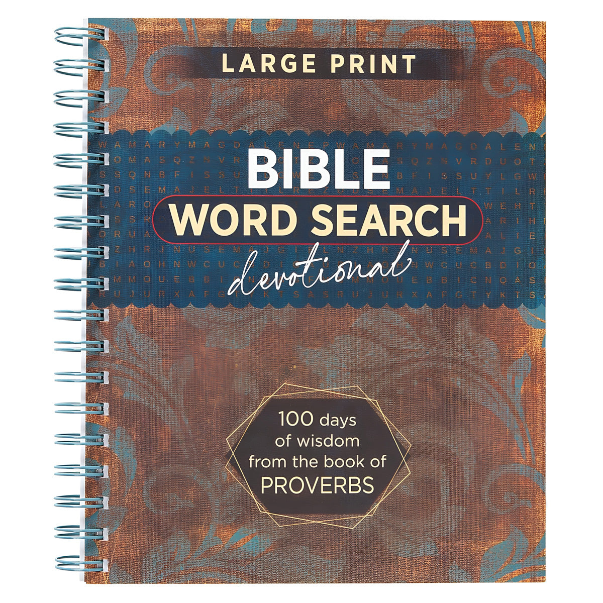 Bible Word Search Devotional: 100 Days of Wisdom from the Book of Proverbs Large Print SB