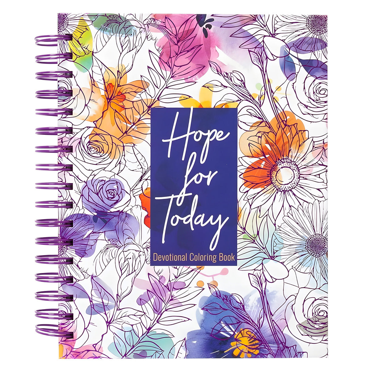 Hope for Today: Devotional Coloring Book (Spiral-Bound)