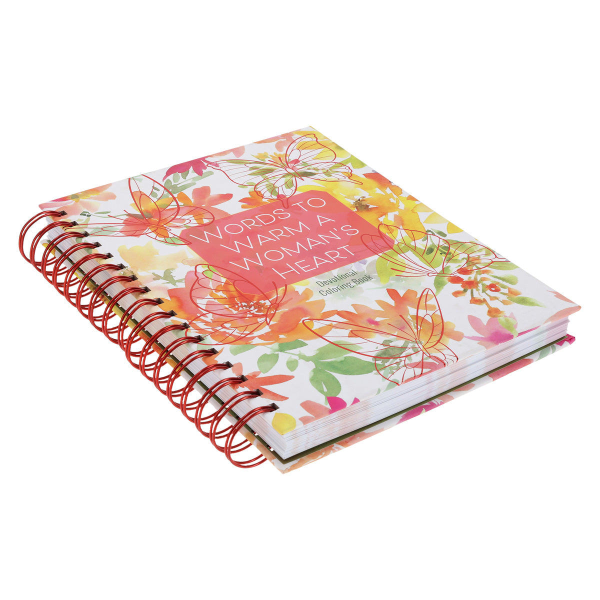Words to Warm a Woman's Heart: Devotional Coloring Book (Spiral-Bound)