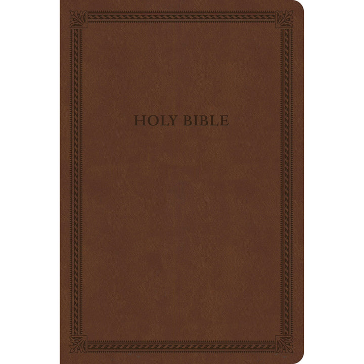 CSB Brown Imitation Leather Thinline Value Edition Bible Large Print