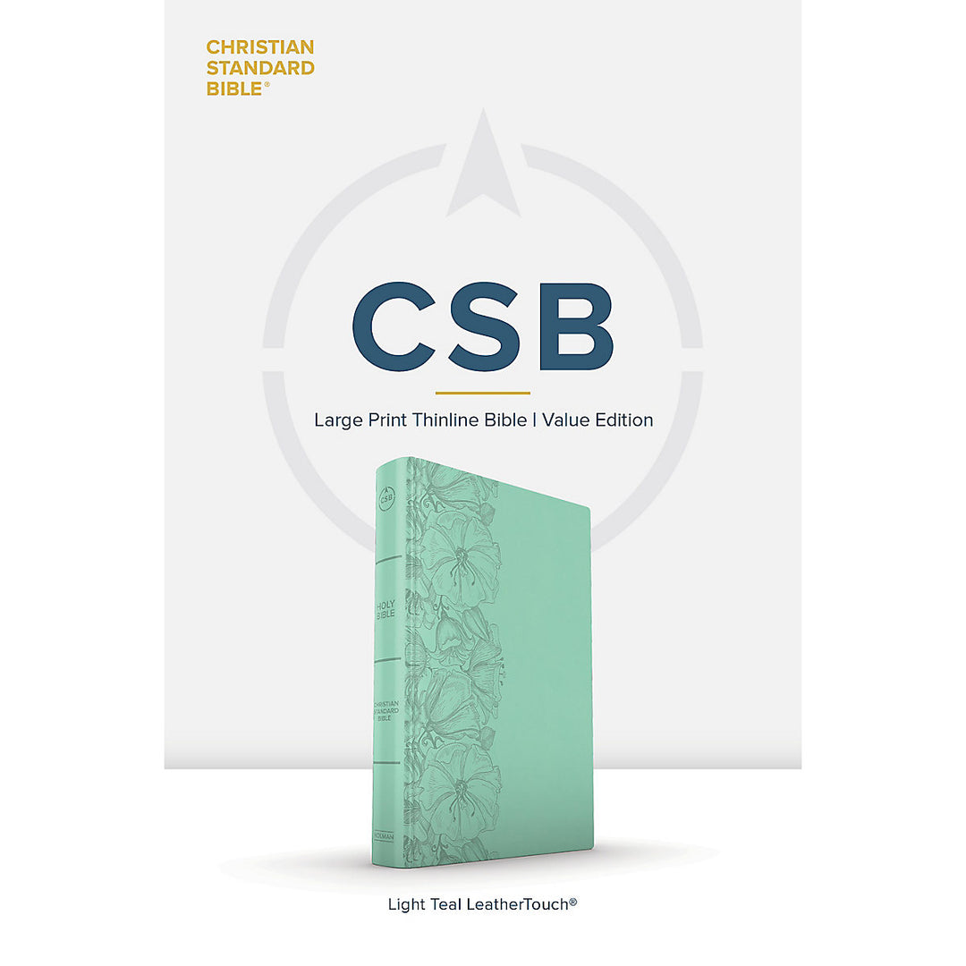 CSB Teal Imitation Leather Thinline Value Edition Bible Large Print