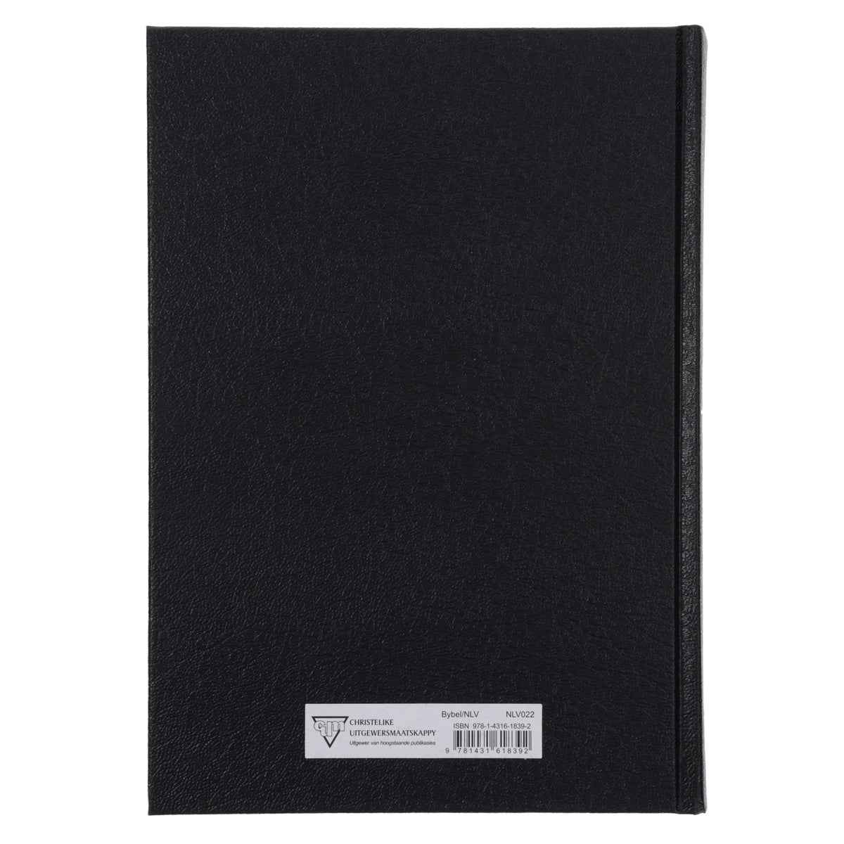 NLV Swart Hardeband Grootdruk Bybel