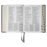 NLV Neutbruin Kunsleer Tematiese Studiebybel Met Duimgrepe