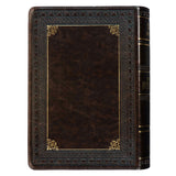 NLV Donkerbruin Kunsleer Super Grootdruk Bybel