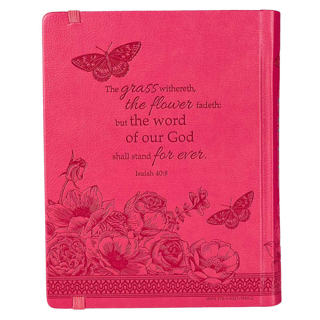 KJV Pink Faux Leather Hardcover My Creative Bible