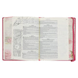 KJV Pink Faux Leather Hardcover My Creative Bible