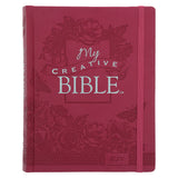KJV Pink Faux Leather Hardcover My Creative Bible
