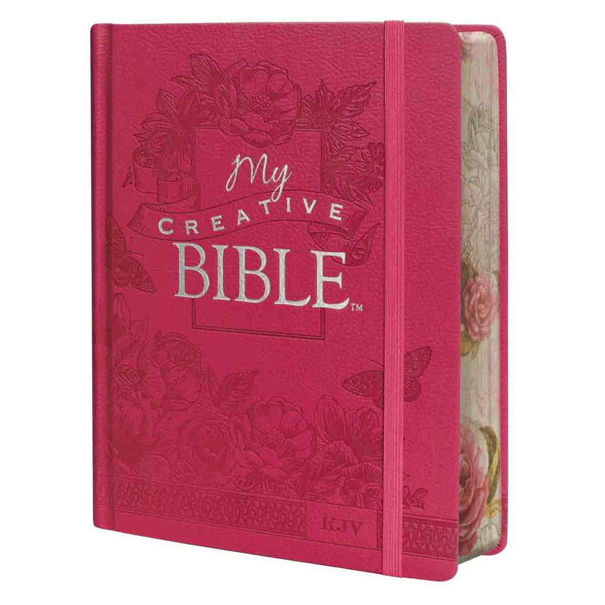 KJV Pink Faux Leather Hardcover My Creative Bible